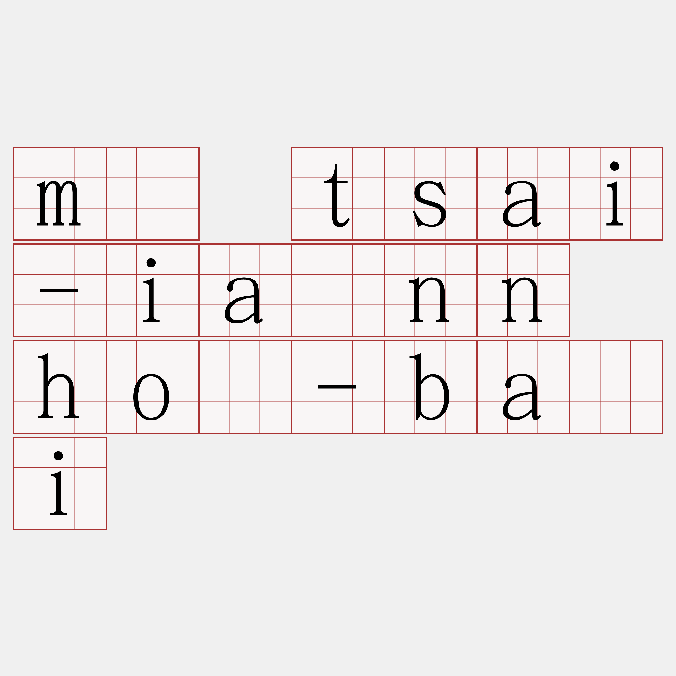 m̄ tsai-iánn hó-bái